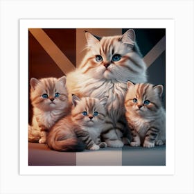 British Cats Art Print
