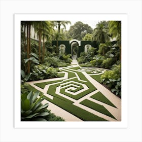 Tropical Garden 4 Art Print