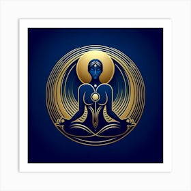 Meditating Woman 3 Art Print