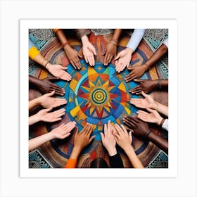 Group Of Hands 1 Art Print