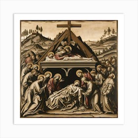 Lamentation Of Christ Art Print