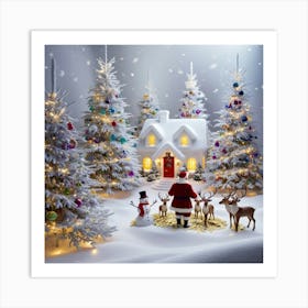 Santa'S House Art Print