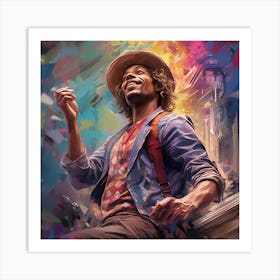 Man In A Hat 6 Art Print