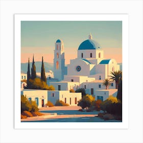 Greece Painting Art Print