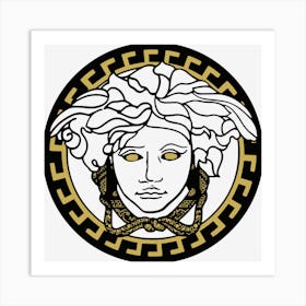 Medusa Mythology Art Print