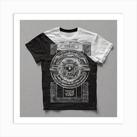 Black T - Shirt 21 Art Print