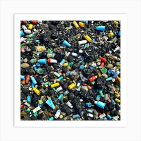 Ocean Trash Art Print