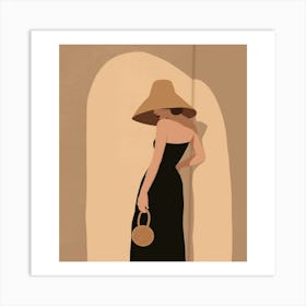 Hat And Dress Art Print