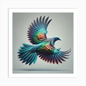 Dove In Flight 1 Art Print