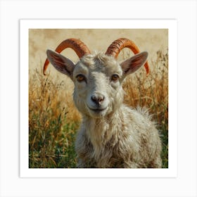 Goat With Horns 5 Art Print