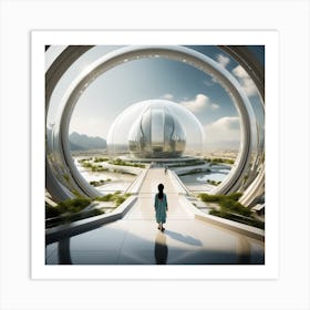 Futuristic City 261 Art Print