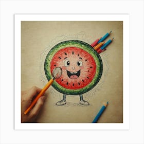 Watermelon 42 Art Print