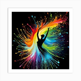 Colorful Dancer 1 Art Print