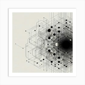 Abstract Geometric Design Canvas Print Art Print