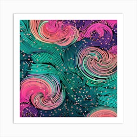 Abstract Swirls 3 Art Print