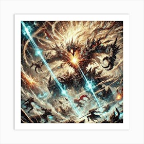 Ragnarok Berserker Fury Iron Commonwealth Art Print