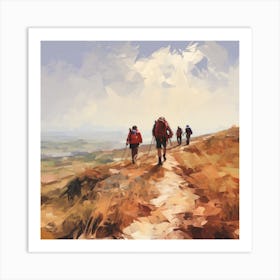 Hikers Art Print