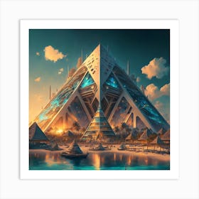 Futuristic City 6 Art Print