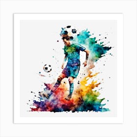 Soccer Player 3 Art Print