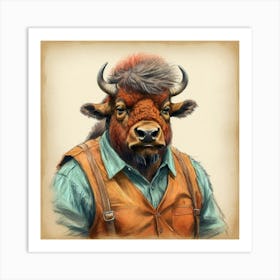 Bison 13 Art Print