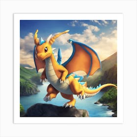 Pokemon Dragon 2 Art Print