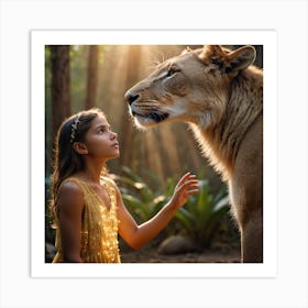 human-animal-relation-1 Art Print