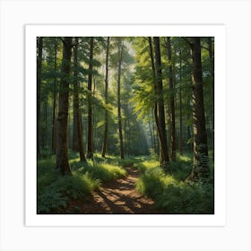 Path In The Woods 3 Art Print