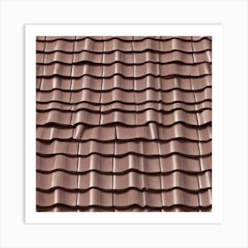 Brown Tile Roof Art Print