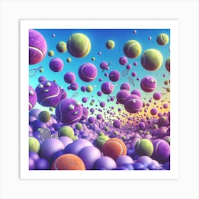 Tennis Balls Art Print