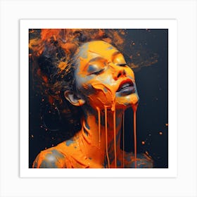 Pretty in orange Art Print