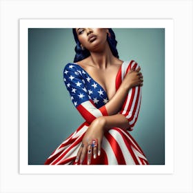 American Girl 6 Art Print