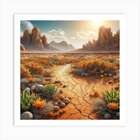 Desert Landscape 25 Art Print