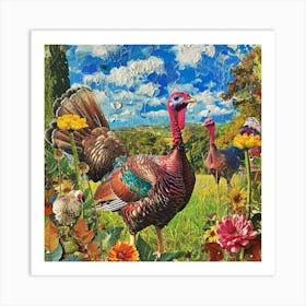 Kitsch Turkey Collage 2 Art Print