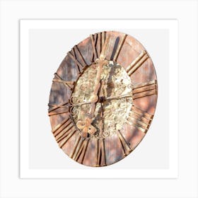 Clock With Roman Numerals Art Print