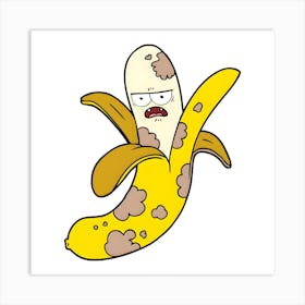 Banana Cartoon Art Print