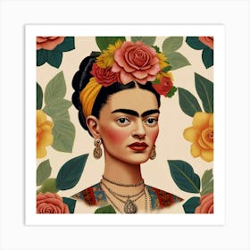 Default Default Vintage Frida Kahlo For Defferent Seasons Aest 1 (2) Art Print