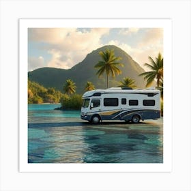 Rv On The Beach Poster