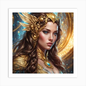 Golden Goddess 1 Art Print