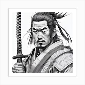 Samurai Warrior Art Print