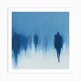 People Walking In The Fog Art Print