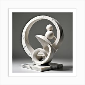 Marble Sculpture 3 Art Print