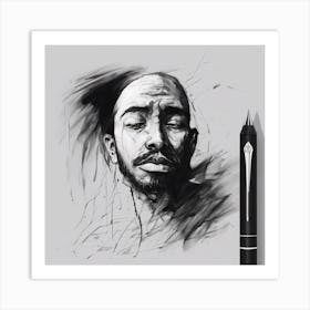 Portrait Of A Man Art Print