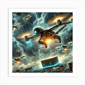 Support Drones Art Print