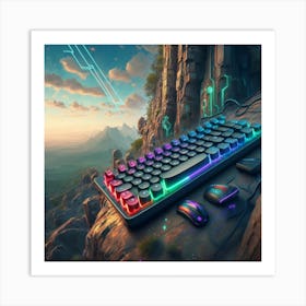 Gaming Keyboard Art Print