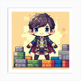 Pixel Art 4 Art Print