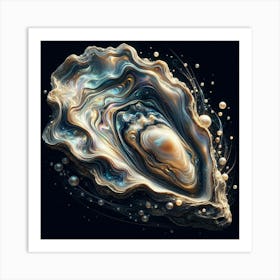 Oyster Shell Art Print