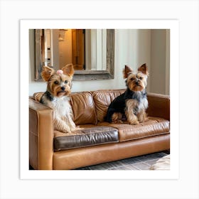 Deeva & Dasher Yorkshire Terrier 4 Art Print