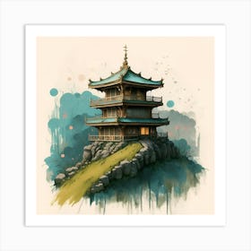 Chinese Pagoda Art Print