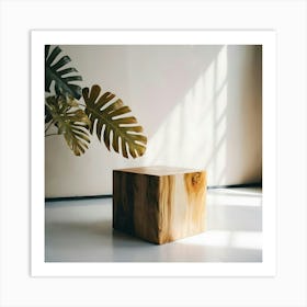 Wooden Cube 1 Art Print