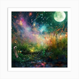 Full Moon In The Sky Art Print